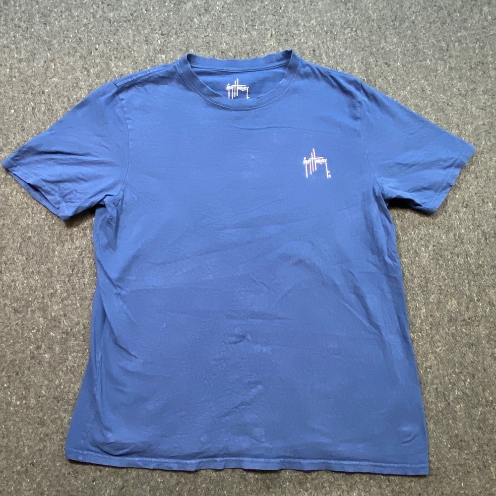Guy Harvey Mahi Mahi TShirt Sz XL Mens Blue Fishing Coastal Graphic Tee